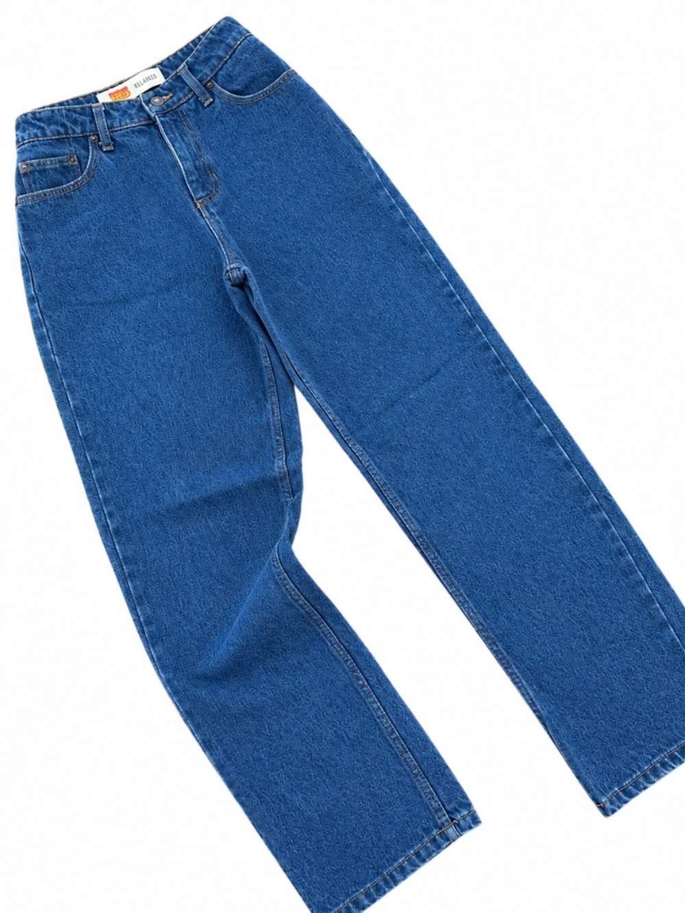 Vintage Route 66 Relaxed Fit High Waisted Blue Jeans Size 8A 100% Cotton